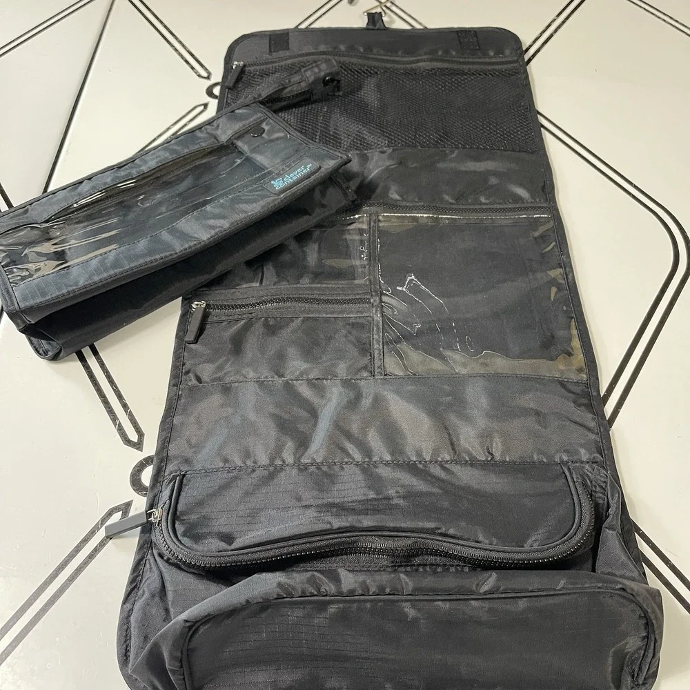 Makeup Travel Toiletries 2-Piece Bag Dorm Bathroom Organization Storage